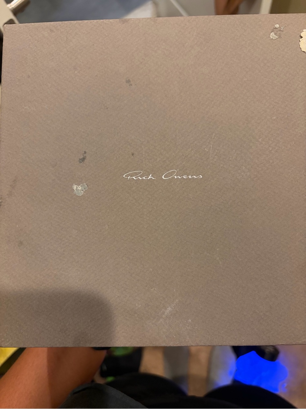 Rick Owens Brown Textured Signature Box